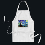 Avental Van Gogh Starry Night Fine Art<br><div class="desc">Starry Night,  belas artes de Vincent van Gogh.</div>