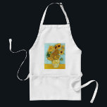 Avental van Gogh Still Life Vase com Doze Girassóis<br><div class="desc">Doze girassóis num vaso,  como pintado por Vincent van Gogh.</div>