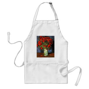 Avental Vase com papagaios vermelhos Vincent van Gogh