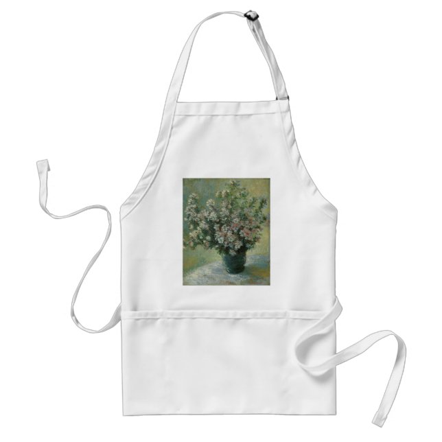 Avental Vaso de Flores por Claude Monet (Frente)