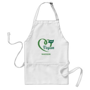 Avental Vegan de nome personalizado