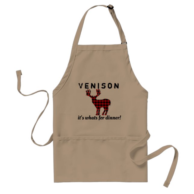Avental Venison Deer Hunting em Xadrezes (Frente)