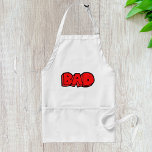 Avental Vermelho Negrito Mau<br><div class="desc">A palavra ruim em caracteres vermelho em negrito. Esta design parece realmente eficaz nestes Apron</div>