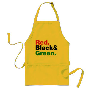 Avental Vermelho, preto & verde