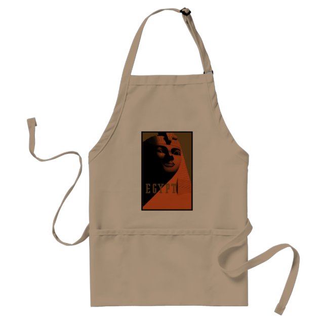 Avental Viagens vintage com Esfinge, Egito, África (Frente)