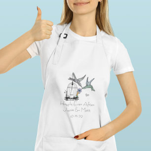 Avental Vintage Bird Cage Feliz Após Aniversário