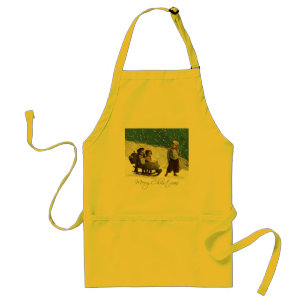 Avental Vintage Children Sleding