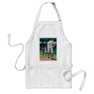 Avental Vintage Esportes Baseball Jogadores Pitcher no Mon
