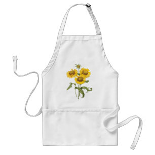 Avental Vintage Floral Flor Flor Sunflower por Redoute