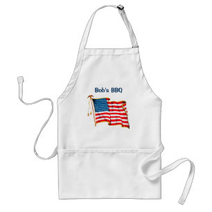 Avental Vintage Patriotic American Flag, 4 de julho