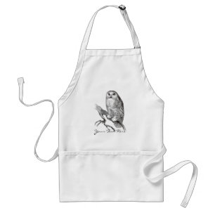 Avental Vintage Snowy Owl Apron