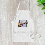 Avental Violão De 12 Cordas Acústicas Retroativas<br><div class="desc">Adicione um toque de encanto musical à sua cozinha com este avental na moda com um gráfico de um violão acústico sobre um fundo roxo vibrante. Perfeito tanto para amantes da música quanto para artistas culinários, este avental combina funcionalidade com talento, fazer que seja a escolha ideal tanto para o...</div>