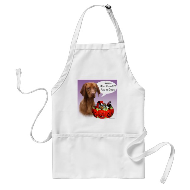 Avental Vizsla Halloween Candy (Frente)