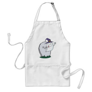 Avental Vôo feliz do fantasma do Dia das Bruxas ao lado d