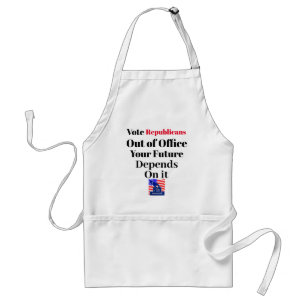 Avental Vote Republicanos Fora do Escritório Apron