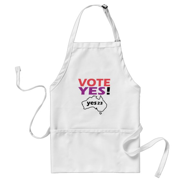 Avental Vote Sim Para A Voz Dos Indígenas Australianos (Frente)