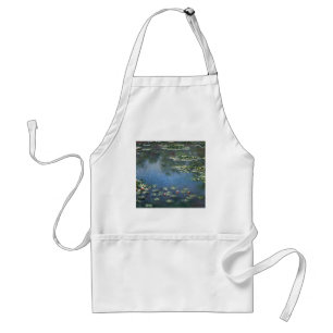 Avental Waterlilies por Claude Monet, flores do vintage