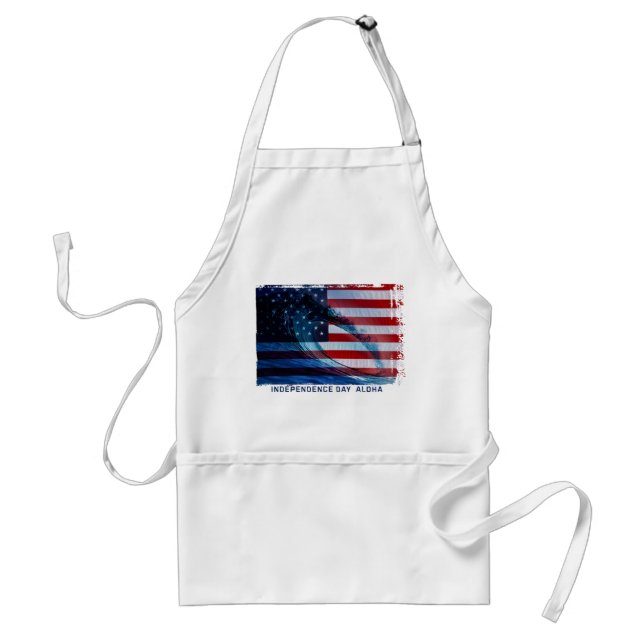 Avental Wave Flag USA Chef's Aprons (Frente)