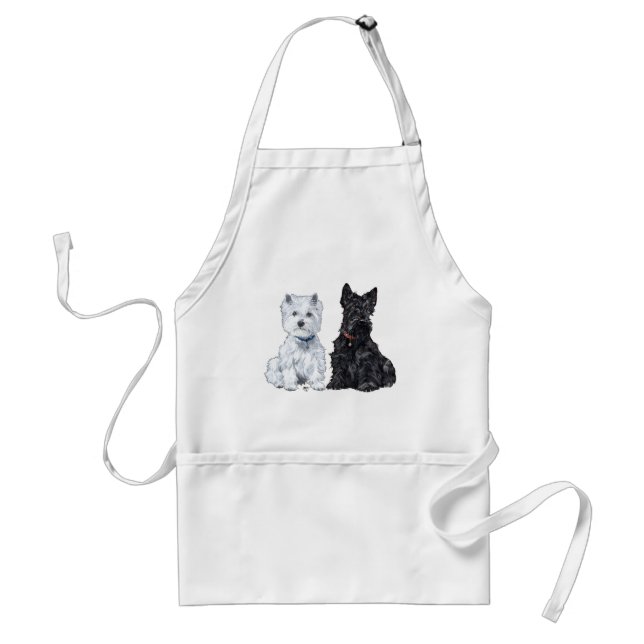 Avental West Highland White & Scottish Terriers (Frente)