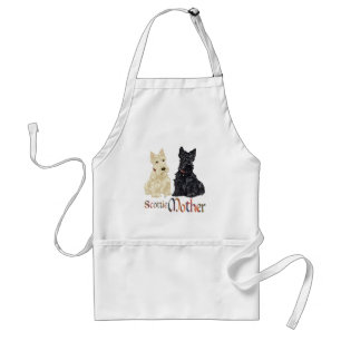 Avental Wheaten & Black Scotties Dia das Mães