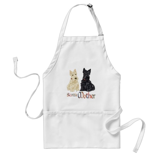 Avental Wheaten & Black Scotties Dia das Mães (Frente)