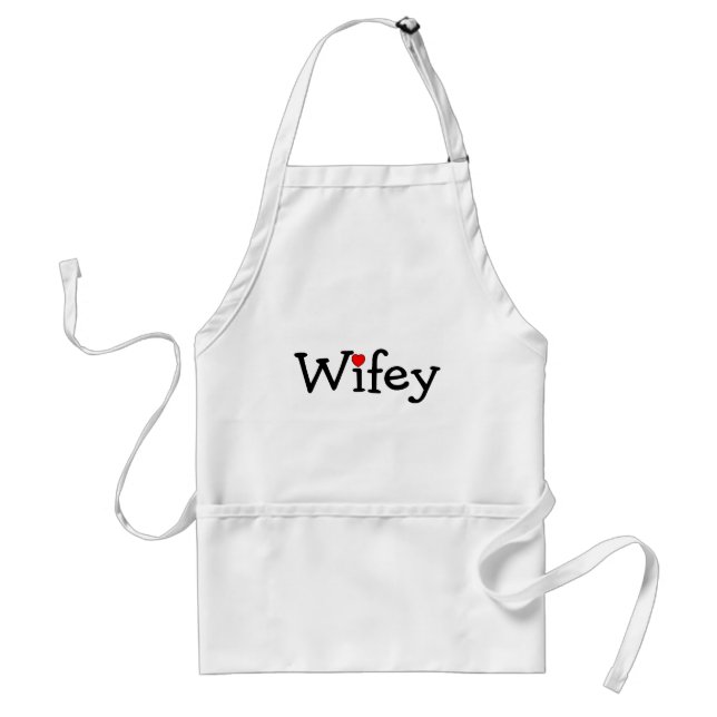 Avental Wifey com coração (Frente)