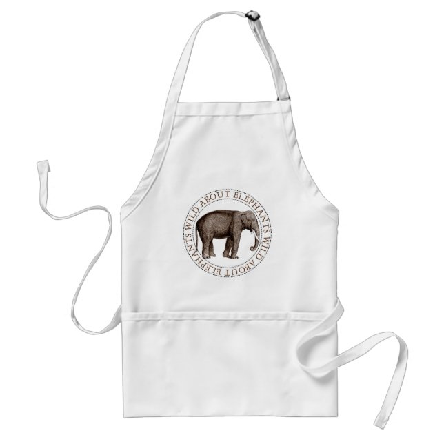 Avental Wild About Elephants (Frente)