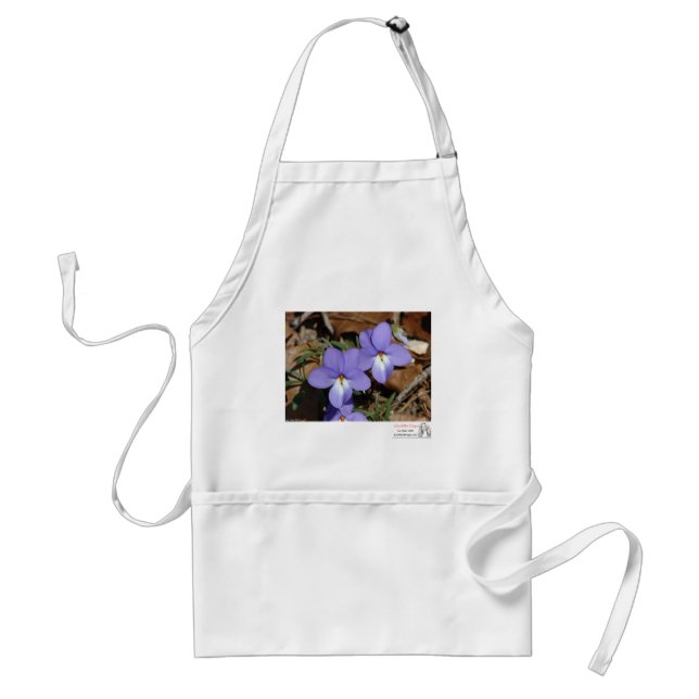 Avental WildFlowers Birds-Foot Violet III Gifes e Roupa (Frente)