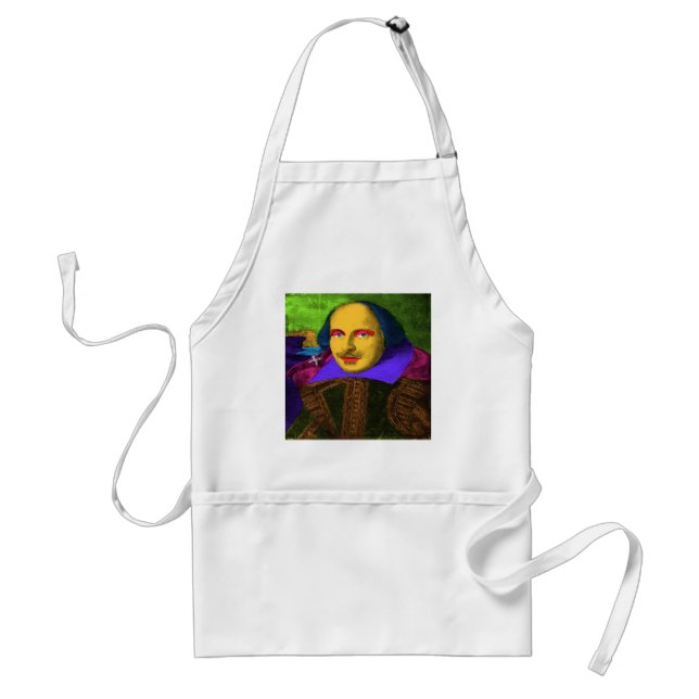 Avental William Shakespeare Pop Art (Frente)