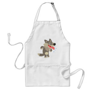 Avental Wolf Apron, um desenho animado e bonito