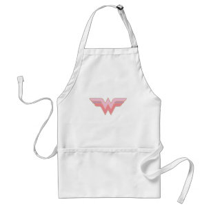 Avental Wonder Woman Pink and Orange Mesh Logo