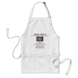 Avental "Yellow and Orange Wet Fly Cruel Trout" Apron