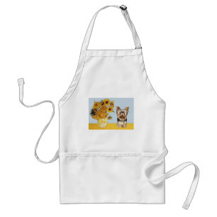 Avental Yorkshire Terrier 17 - Girassóis