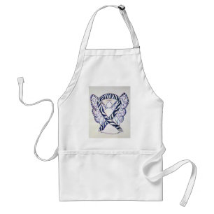 Avental Zebra Strike Sensibilização Fita Angel Art Apron