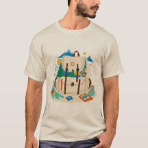Aventura aguarda - Explore a camiseta mundial