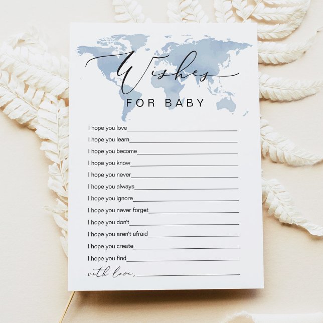 Aventura Azul CARMEN deseja Cartão de Bebê (Criador carregado)