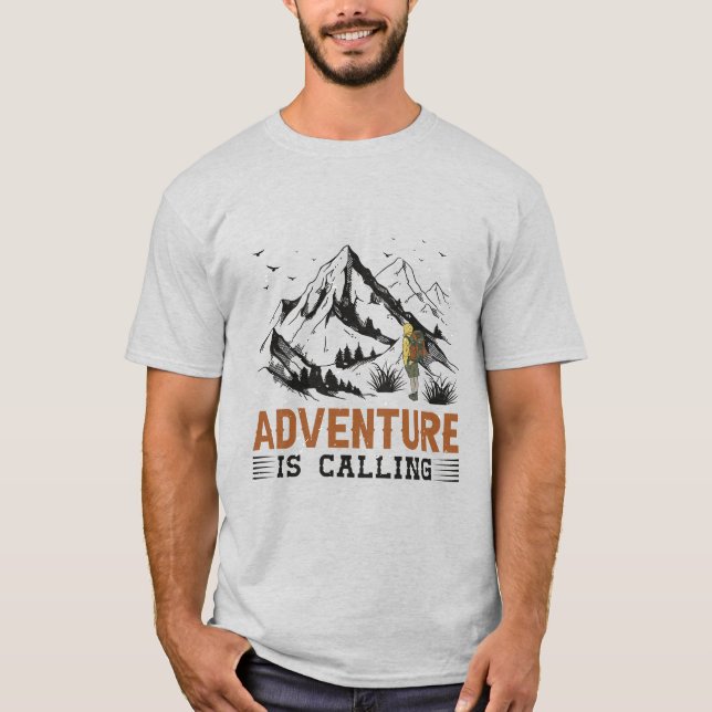 Aventura chama T-Shirt - Abraça a Viagem (Frente)