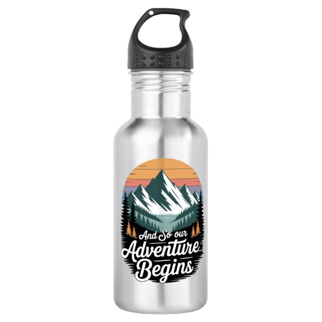 aventura começa garrafas de água - caminhadas e ac (Frente)