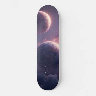 Aventura Cósmica: Design de Skateboard Espaço & Pl