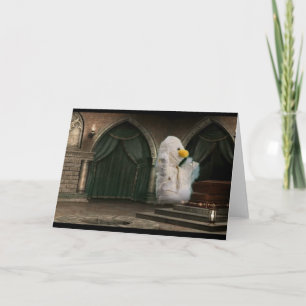 Aventura de Halloween. Cartão de Saudação