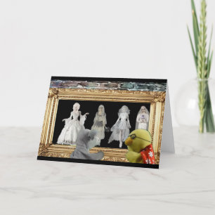 Aventura de Halloween. Cartão de Saudação