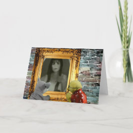 Aventura de Halloween. Cartão de Saudação