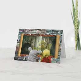 Aventura de Halloween. Cartão de Saudação