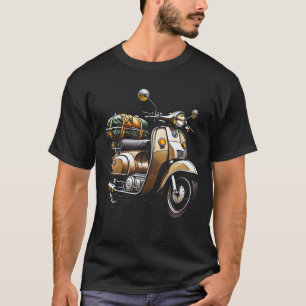 Aventura de Scooter Vintage – Camiseta Retro Rider