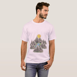 Aventura na Montanha – Camiseta de Natureza em Aqu