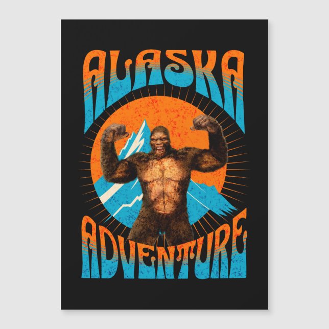Aventura no Alasca Sasquatch Engraçado (Frente)