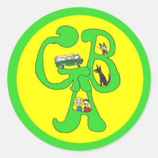 Aventuras de Barramento Verde - Adesivo - Letras e