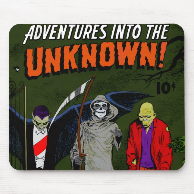 Aventuras no DESCONHECIDO! Mousepad  (Frente)