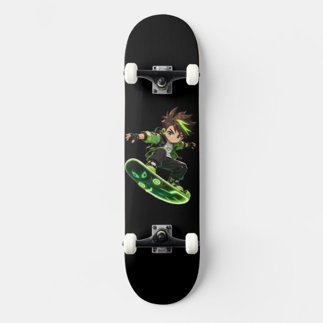Aventuras num Skate Alienigena Skateboard (Frente)