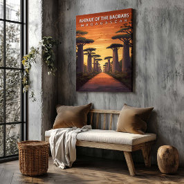 Avenue of the Baobabs Madagascar Canvas Wall Art